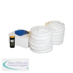 5 Star Refill Kit for the 240 Litre Spill Kit in a Yellow Wheelie Bin White FS637154