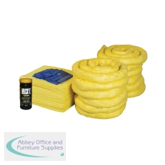 5 Star Refill Kit for the 240 Litre Spill Kit in a Yellow Wheelie Bin Yellow FS637178
