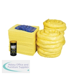 5 Star Refill Kit for the 360 Litre Spill Kit in a Yellow Wheelie Bin Yellow FS637383