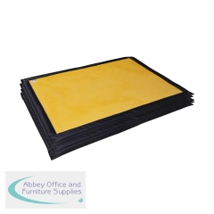 5 Star SpillTrapper Oil Absorbent Mat Small Yellow (Pack of 5) FS637970