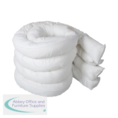 5 Star Oil and Fuel Absorbent Land Booms 120mm x 3m White (Pack of 4) FS638762