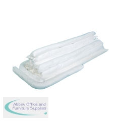 5 Star 20 Oil and Fuel Absorbent Socks in a Poly Pack 80mm x 1.2m White (Pack of 20) FS638908