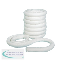 5 Star Extra Long Oil and Fuel Absorbent Socks in a Poly Pack 80mm x 3m White (Pack of 8) FS638953