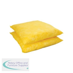 5 Star Chemical Absorbent Cushions in a Box 300x350mm Yellow (Pack of 16) FS639462