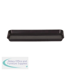 5 Star Evo Recycled Shallow Drip-tray Small 350x150x40mm Black FS639738