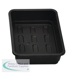 5 Star Evo Recycled Spill Tray 230x170x60mm Black FS639882