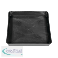 5 Star Evo Recycled Spill Tray 590x590x70mm Black FS640543