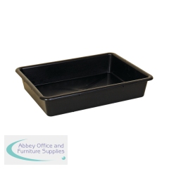5 Star Evo Recycled Deep Spill Tray 645x495x120mm Black FS640987