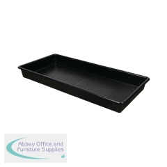 5 Star Evo Recycled Deep Spill Tray 1200x600x120mm Black FS641090