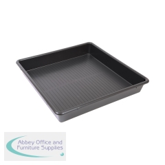 5 Star Evo Recycled Deep Spill Tray 600x600x120mm Black FS641205