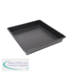 5 Star Evo Recycled Deep Spill Tray 800x800x120mm Black FS641328