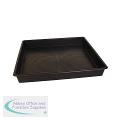 5 Star Evo Recycled Deep Spill Tray 1010x1000x120mm Black FS641373