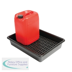 5 Star Evo Recycled Spill Tray with Removable Grid 2 x 25 Litre Black FS641458