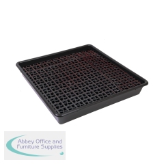 5 Star Evo Recycled Spill Tray with Removable Grid 4 x 25 Litre Black FS641465