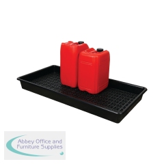 5 Star Evo Recycled Spill Tray with Removable Grid 8 x 25 Litre Black FS641670