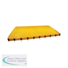5 Star InstaBund Pool with 4 Corner Supports and 28 Side Supports 3500x4500x250mm Yellow FS642622