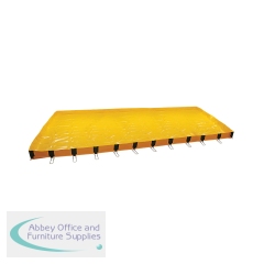 5 Star InstaBund Pool with 4 Corner Supports and 30 Side Supports 2500x6000x250mm Yellow FS642653