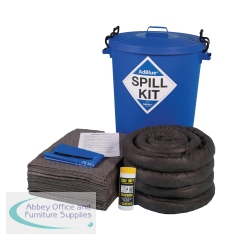 5 Star AdBlue Spill Kit in Blue Round Drum with Lid 100 Litre Blue FS642776