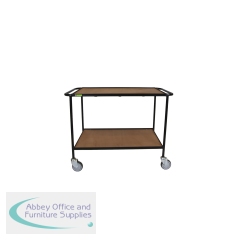 5 Star Mobile Shelf Trolley with Wooden Shelves 1200 x 450 x 900mm FS644183