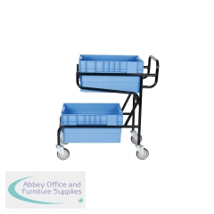5 Star Mobile Container Trolley with 2 Containers 1100 x 410 x 915mm FS644398