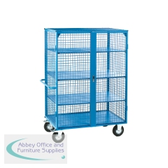 5 Star Heavy Duty Mobile Distribution Trolley with Steel Base and Doors 1270 x 750 x 1790mm FS645005
