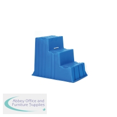 5 Star 3 Tread Industrial Steps Polyethylene Blue 520 x 740 x 635mm FS645913