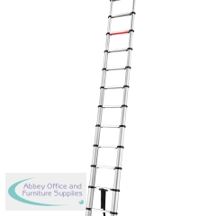 5 Star Telescopic 13 Tread Ladder with Stabiliser Aluminium FS646200