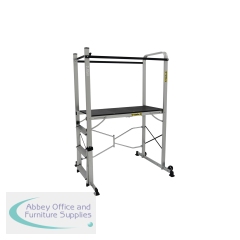 5 Star Mobile Folding Work Platform with Integral Ladder 1077 x 1360 x 1860mm FS646354