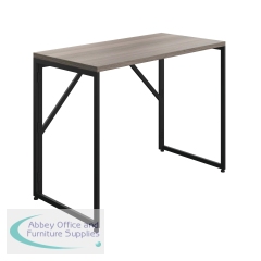5 Star Lova Folding Rectangular Desk Grey Oak/Black FS646385
