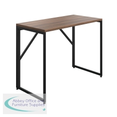 5 Star Lova Folding Rectangular Desk Dark Walnut/Black FS646392