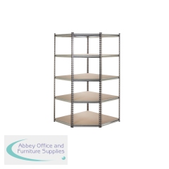 5 Star Heavy Duty 5 Tier Corner Shelving 1000 x 600 x 1800mm FS646781