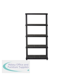 5 Star Heavy Duty 5 Tier Shelving Plastic 900 x 460 x 1800mm FS646798