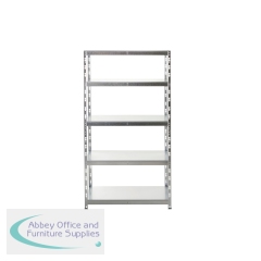 5 Star Heavy Duty 5 Tier Galvanised Shelving 1000 x 600 x 1800mm FS646996
