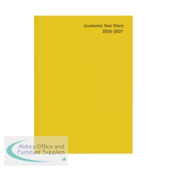 5 Star Academic Diary Week To View A5 Yellow 2026-2027 KF3A5AYL26
