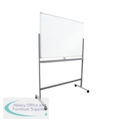 5 Star 1200 x 900mm Mobile Double Sided Magnetic Whiteboard FS668159