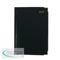 5 Star Executive Diary Day Per Page A5 Black 2027