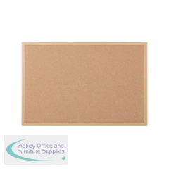 5 Star Cork Noticeboard Oak Effect Frame 1800x1200mm FS669062