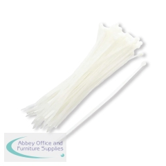 5 Star Cable Ties 300x3.6mm Natural (Pack of 100) FS671414