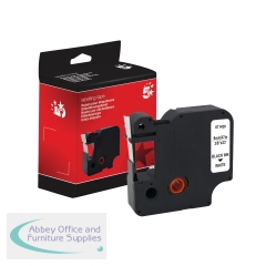 5 Star Non-OEM Replacement for Dymo 40913 Black on White 9mm x 7m FS671420