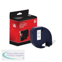 5 Star Non-OEM Replacement for Dymo 91201 White 12mm x 4m FS671425