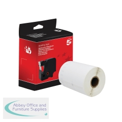 5 Star Non-OEM Replacement for Dymo S0904980 Black on White 104mm x 159mm 220/Roll FS671442