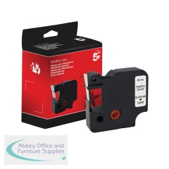 5 Star Non-OEM Replacement for Dymo 40910 Black on Clear 9mm x 7m FS671772