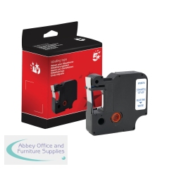 5 Star Non-OEM Replacement for Dymo 45014 Blue on White 12mm x 7m FS672070