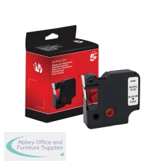 5 Star Non-OEM Replacement for Dymo 43610 Black on Clear 6mm x 7m FS672294