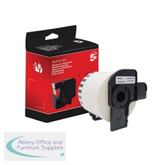 5 Star Non-OEM Replacement for Brother DK-22205 Black on White 62mm x 30.48m FS672472