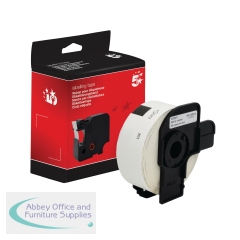 5 Star Non-OEM Replacement for Brother DK-11201 Black on White 29mm x 90mm 400/Roll FS672577