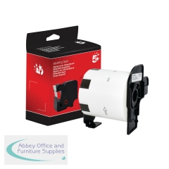 5 Star Non-OEM Replacement for Brother DK-11209 Black on White 62mm x 29mm 800/Roll FS672697