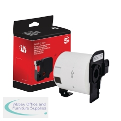 5 Star Non-OEM Replacement for Brother DK-11202 Black on White 62mm x 100mm 300/Roll FS672735