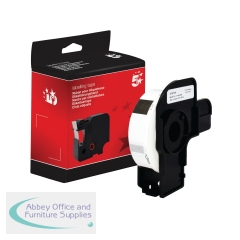 5 Star Non-OEM Replacement for Brother DK-11204 Black on White 17mm x 54mm 400/Roll FS672774