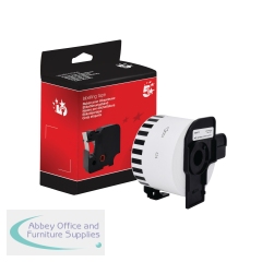 5 Star Non-OEM Replacement for Brother DK-N55224 Black on White 54mm x 30.48m FS672777